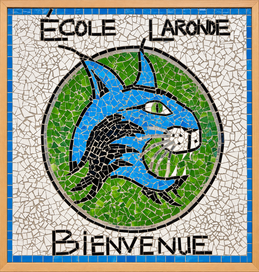 École Laronde Lynx welcome mosaic