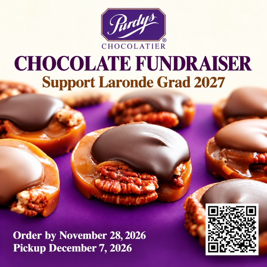 Purdys Chocolate Fundraiser supporting Grad 2027